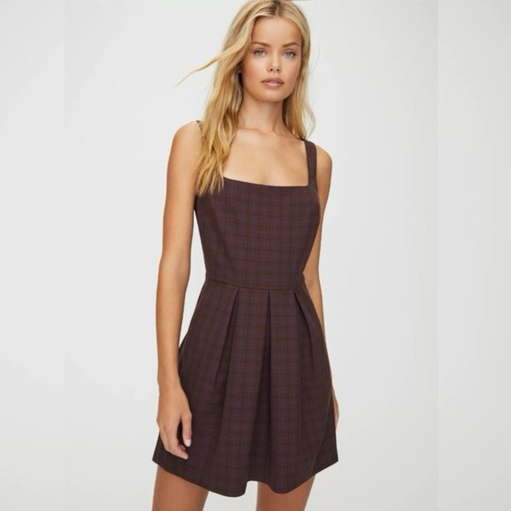 Aritzia Sunday Best Plaid Dress